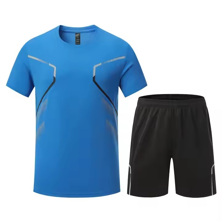 Fashion Summer Man Clothes Breathable Running Men's T Shirt and Short Sets Short Sleeve Tops and Pants Men Shirt & Short Set