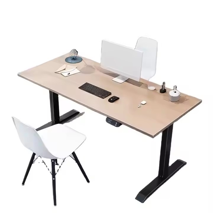 Flexispot Adjustable Office Furniture Automatic Standing Height Wooden Workbench with Boss Employee School Desk Frame